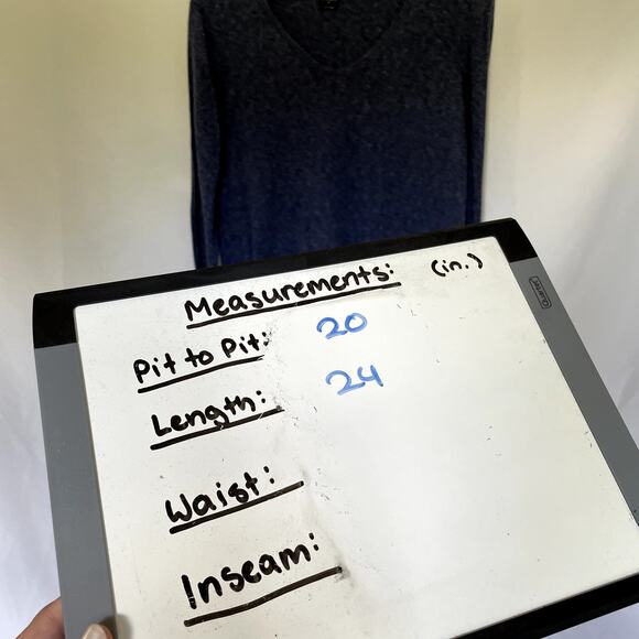 GAP navy v-neck sweater knit women's size XS casual soft winter top fall - Picture 4 of 5